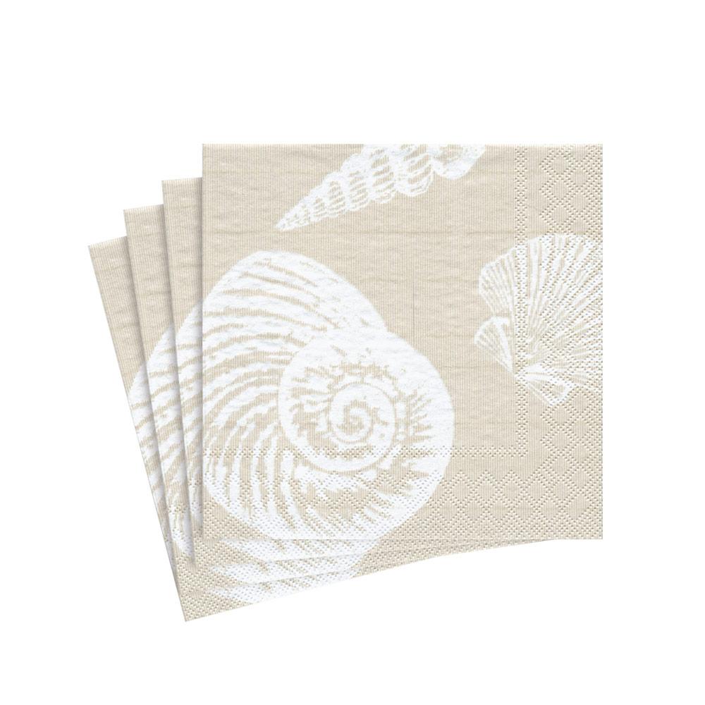 SERVILLETA COCTEL SHELLS SAND X6893