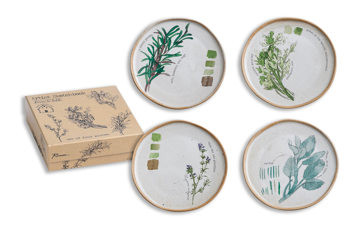 Platos x4 Farm to table porcelana X7971