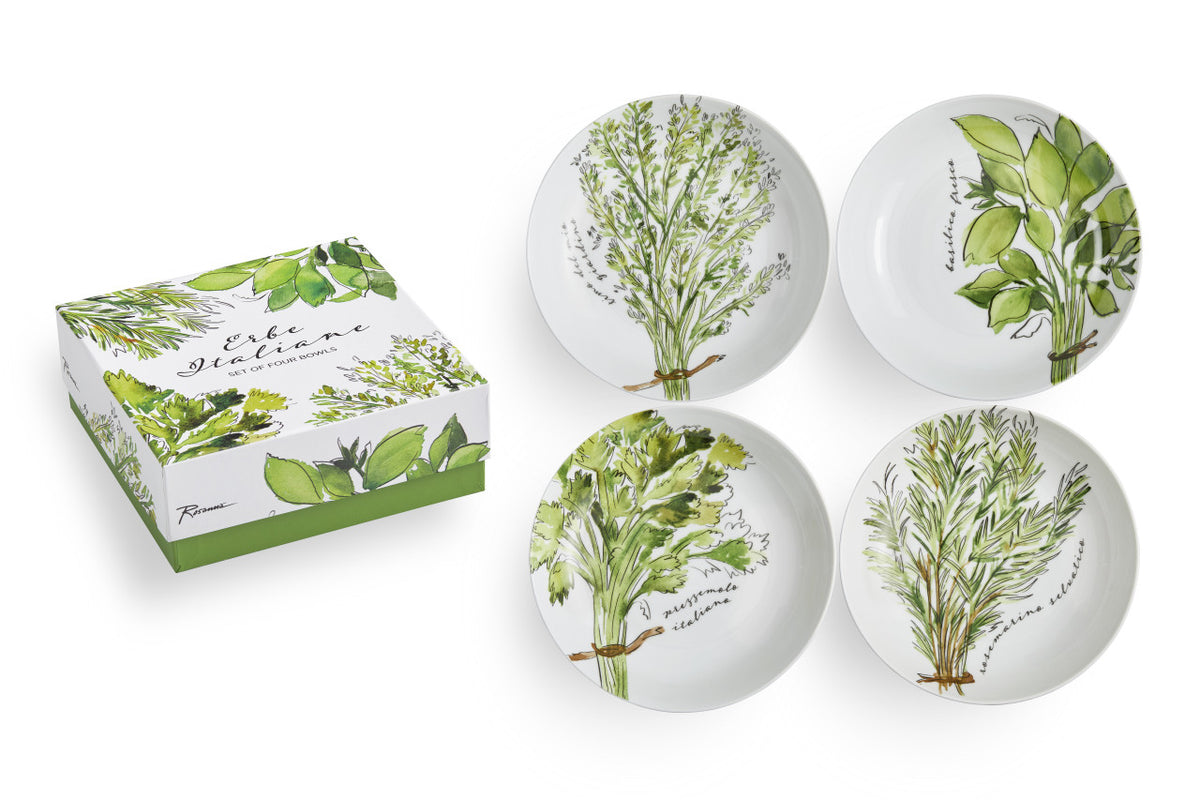 Bowls x4 porcelana Erbe Italiane X7970