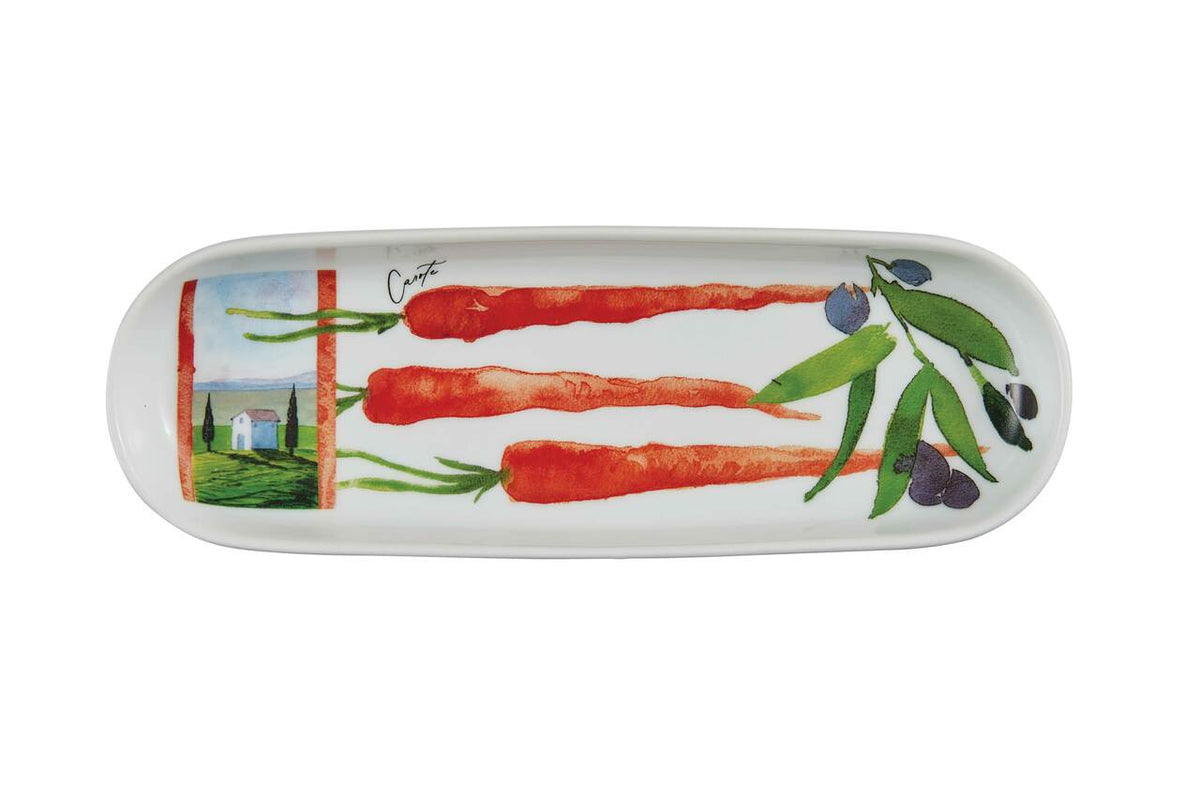Fuente larga Antipasto Sfizioso carrots porcelana