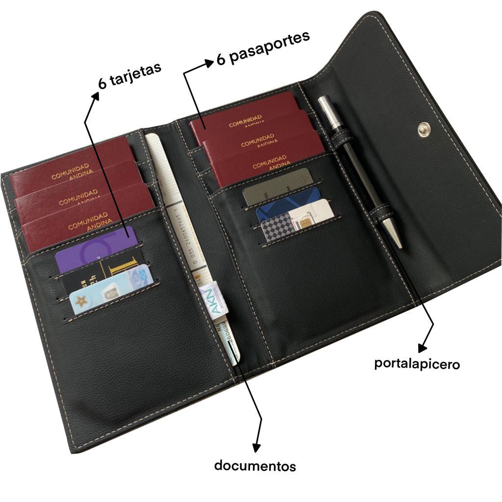 PORTAPASAPORTE X6 VERDE CAKN029V