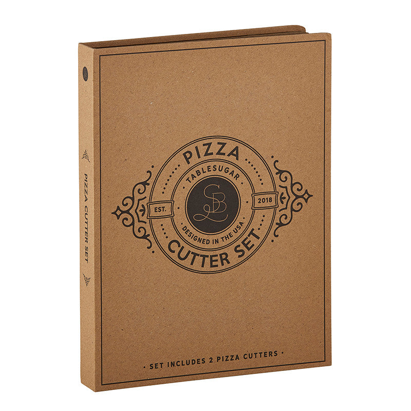 SET DE 2 CUBIERTOS PARA PIZZA EN CAJA X8309