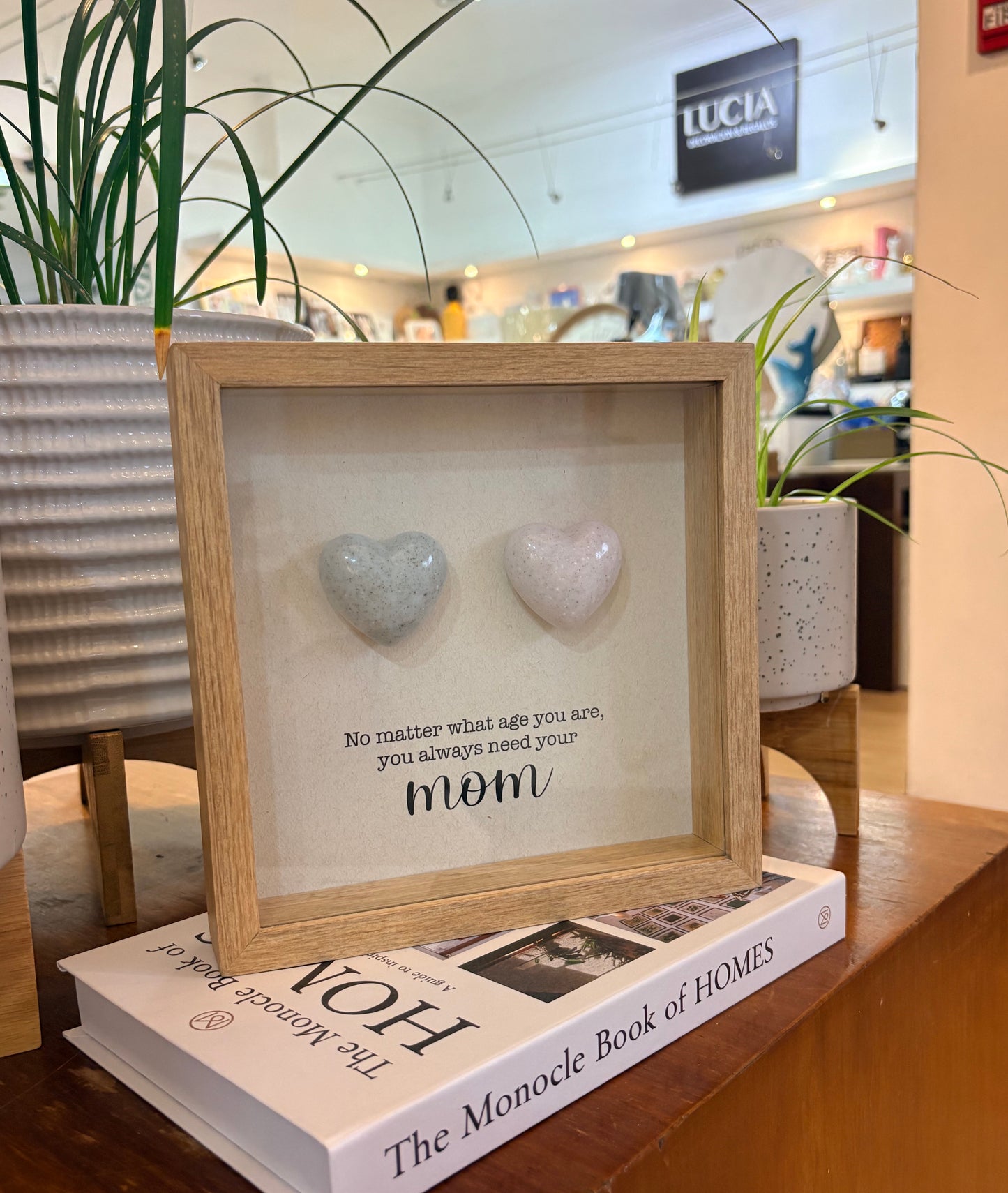 Cuadro TITI 21x21 MOM 2 CORAZONES CTI027