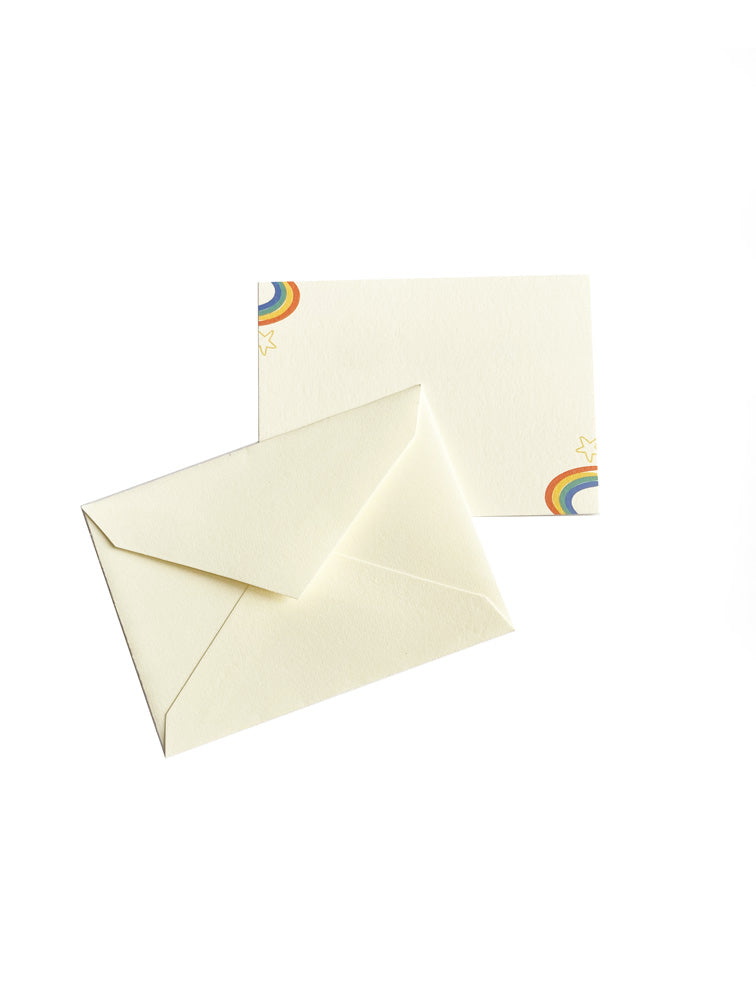 TARJETAS CON SOBRE MINI RAINBOW (SET DE 5) 9X6 CMS SLL004RB