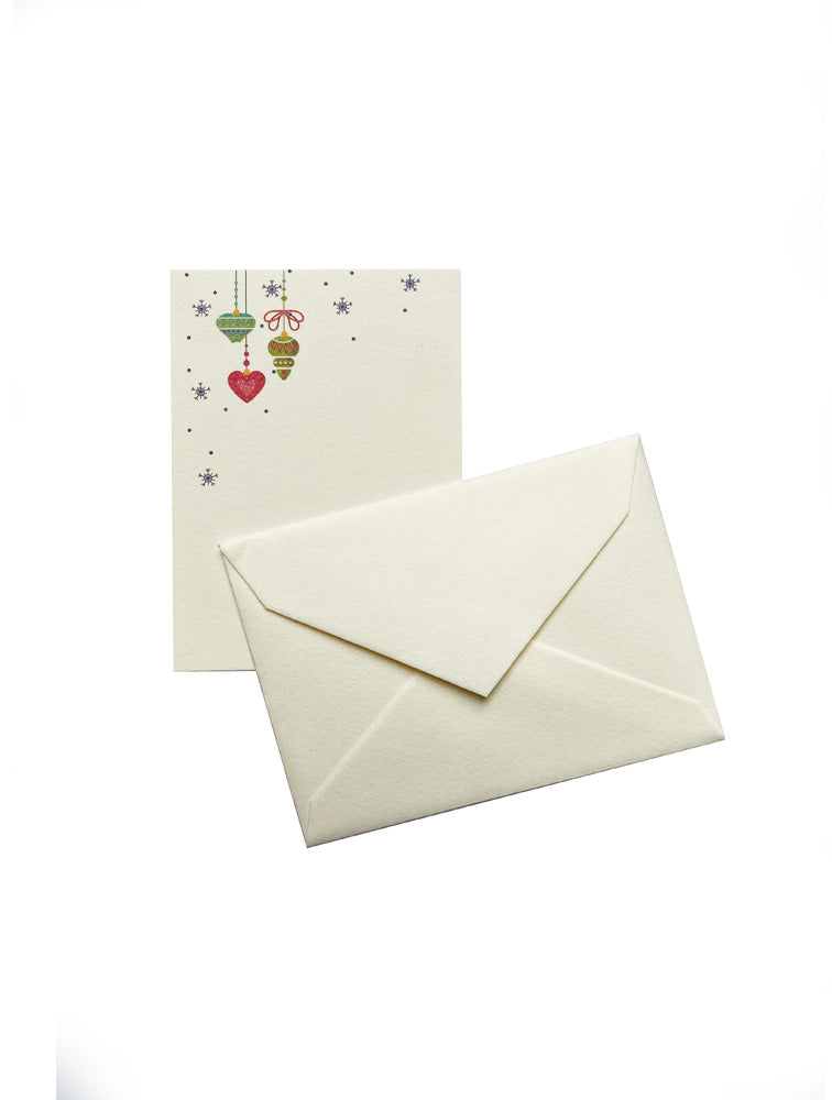 TARJETAS CON SOBRE MINI NAV PINA NAVIDENA (SET DE 5) 9X6 CMS SLL007PN