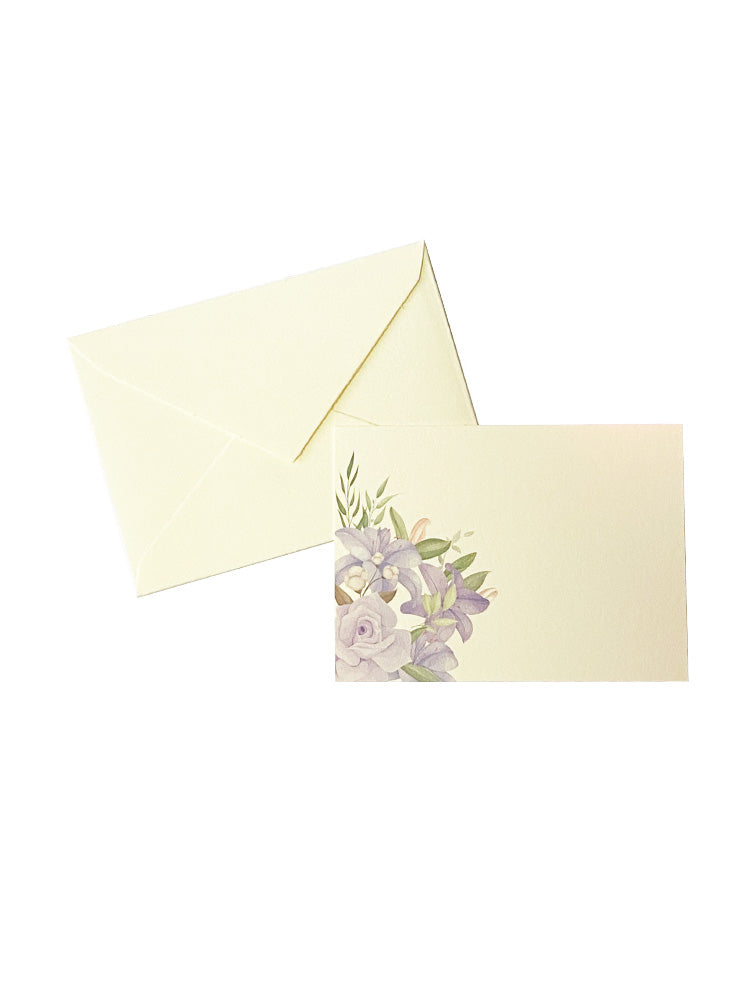 TARJETAS CON SOBRE MINI ROSALIA (SET DE 5) 9X6 CMS SLL008RO