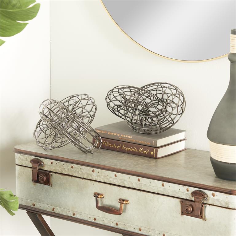 ESCULTURA NUDO DE METAL GRANDE X7208G