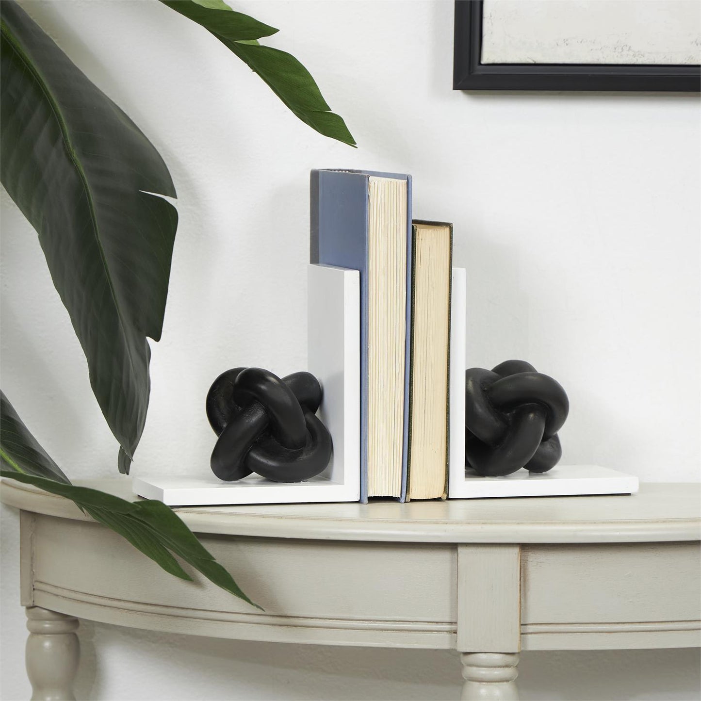 BOOKENDS CON NUDO DE MADERA X7673