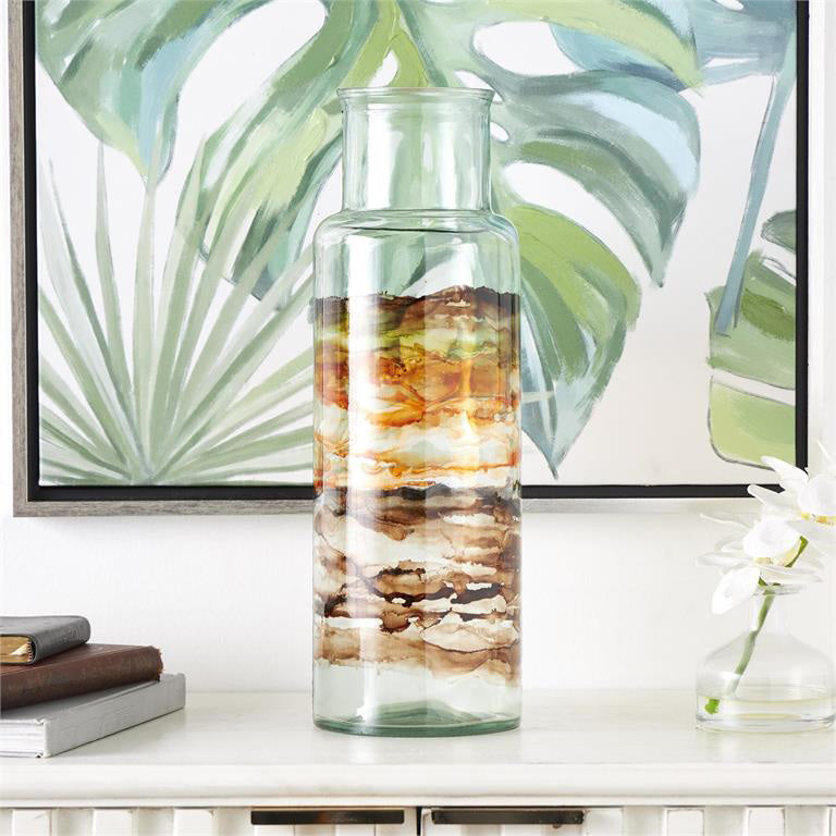 POMO DE VIDRIO MULTICOLOR SWIRL X7698