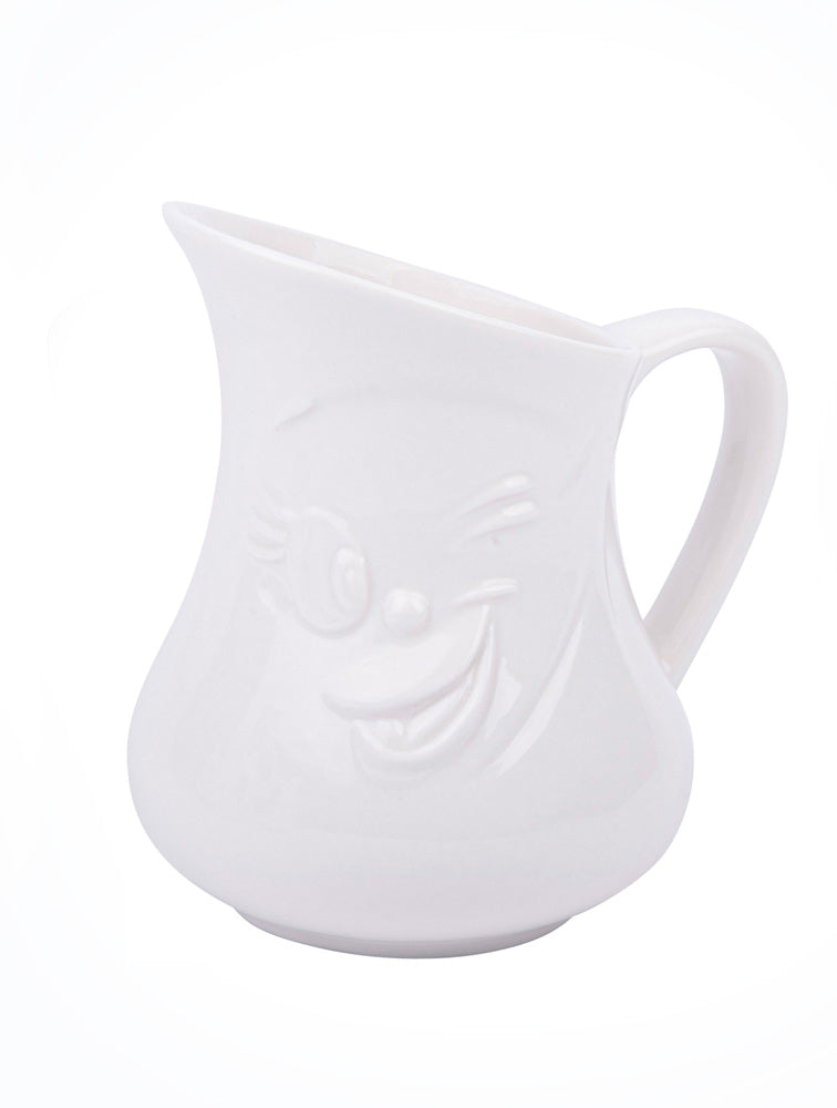 CREMERA O JARRITA DE CERAMICA BLANCA FACE X7796