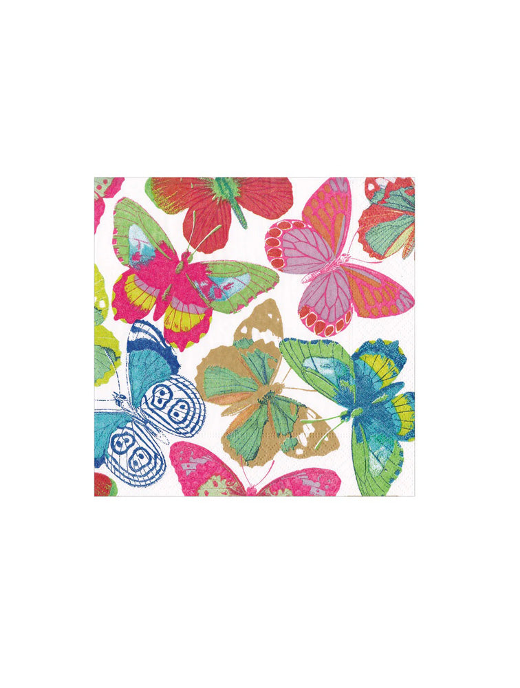 SERVILLETA DE COCKTAIL BUTTERFLIES BRIGHT X7908