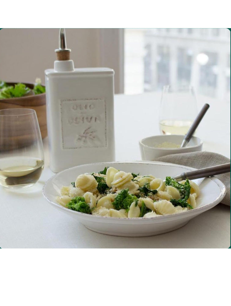 BOTELLA CUADRADA CERAMICA ACEITE DE OLIVA 22OZ X8071