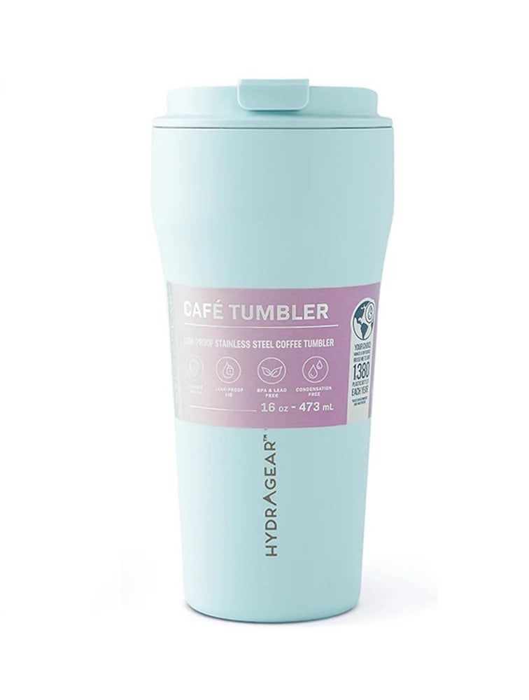 VASO DOBLE PARED O TUMBLER CAFÉ 16 OZ 4 COLORES CELESTE X8072C