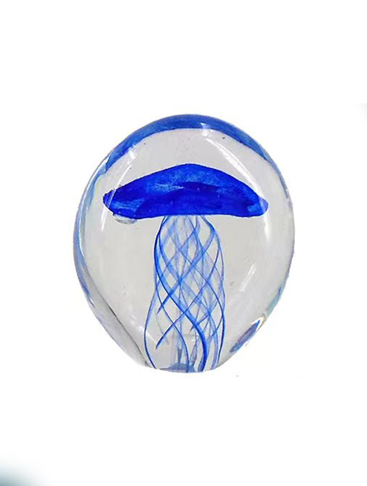 ESCULTURA MALAGUA DE VIDRIO 3.3" AZUL X8100A