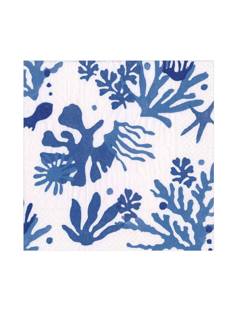 SERVILLETA CENA MATISSE CORAL-BLUE X8146