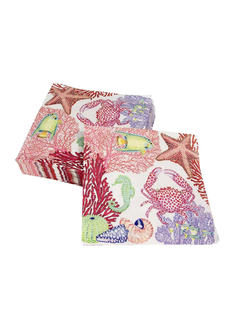 SERVILLETA COCTEL UNDER THE SEA X8148