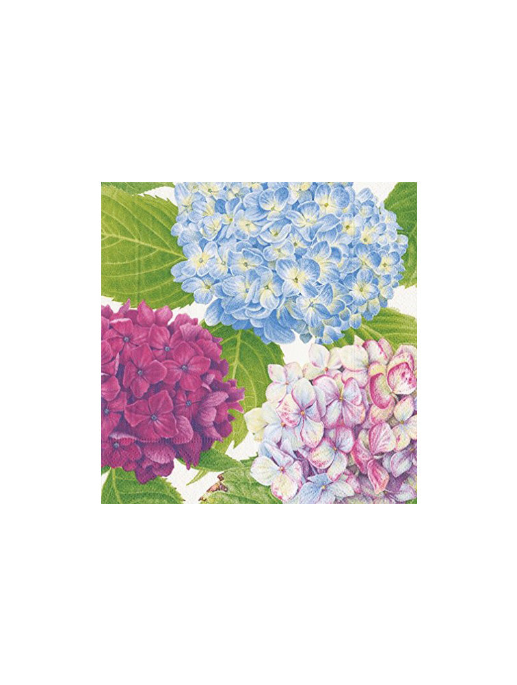 SERVILLETA COCTEL HYDRANGEA GARDEN BLUE X8153