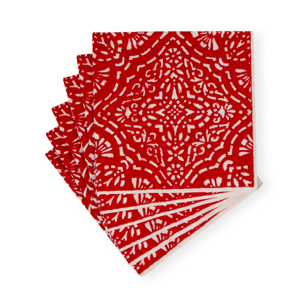 SERVILLETA COCTEL ANNIKA RED X8284