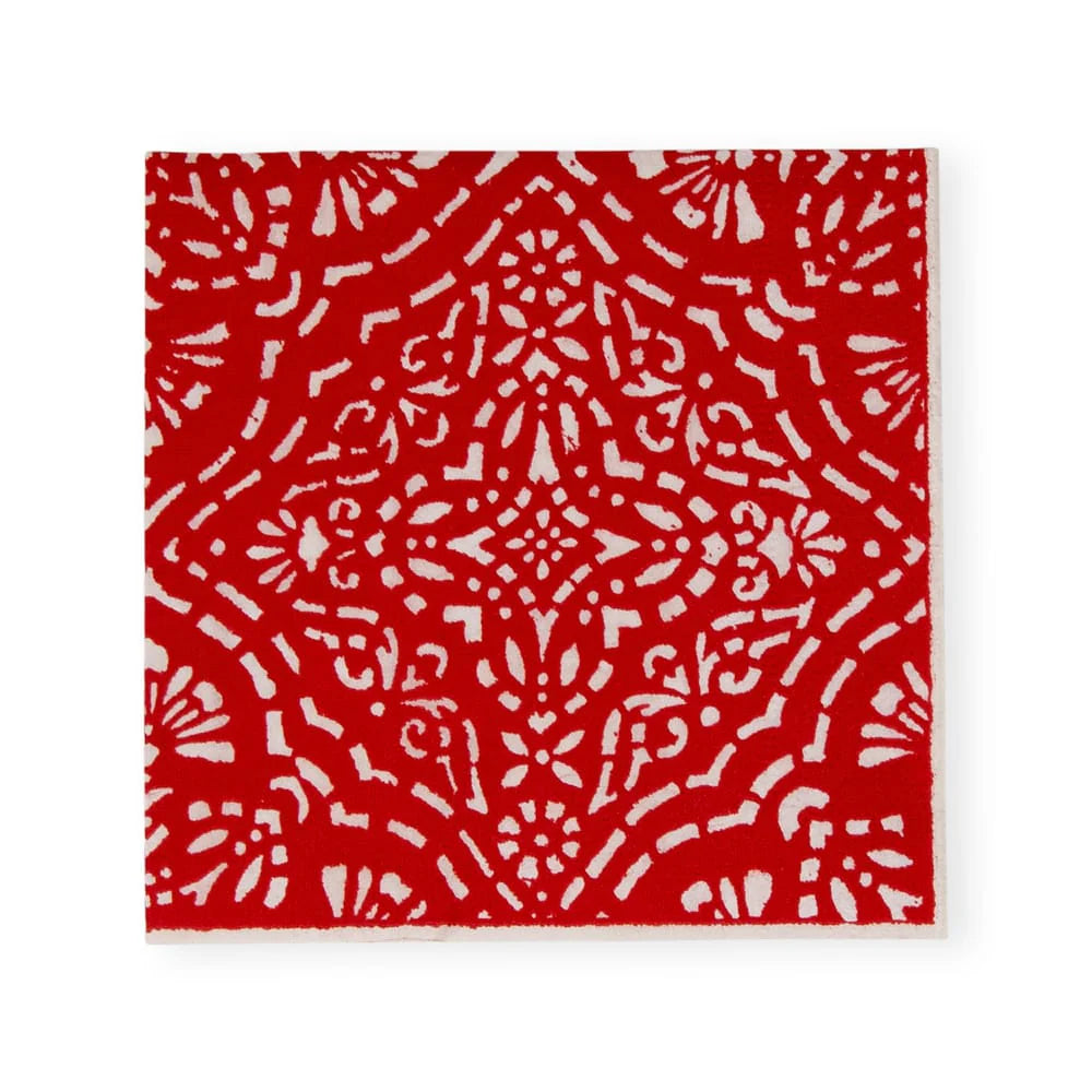 SERVILLETA COCTEL ANNIKA RED X8284