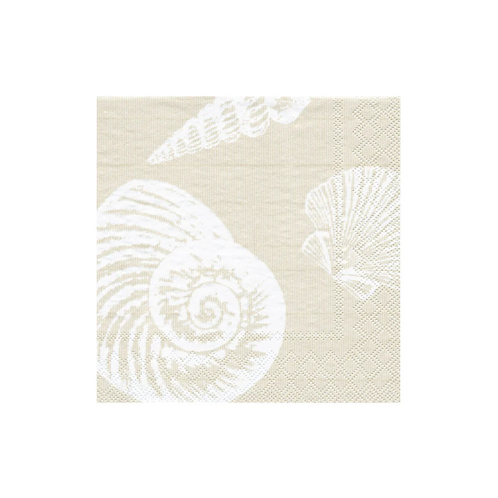 SERVILLETA COCTEL SHELLS SAND X6893