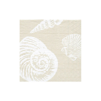 SERVILLETA COCTEL SHELLS SAND X6893