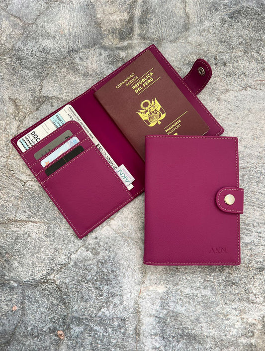 PORTAPASAPORTE X2 FUXIA VIOLETA CAKN037X