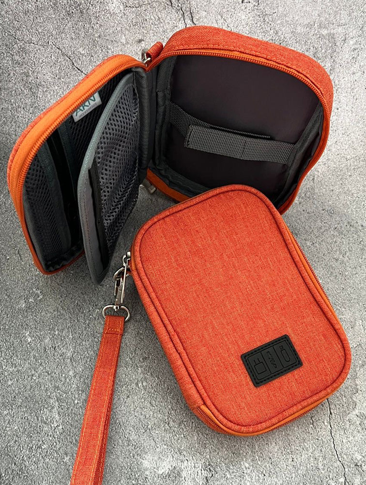 ORGANIZADOR CABLES POUCH NARANJA CAKN044N