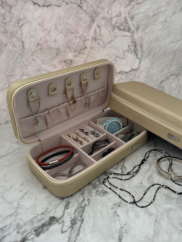 JOYERO MACA DORADO 23.5 X 12 CAKN052D