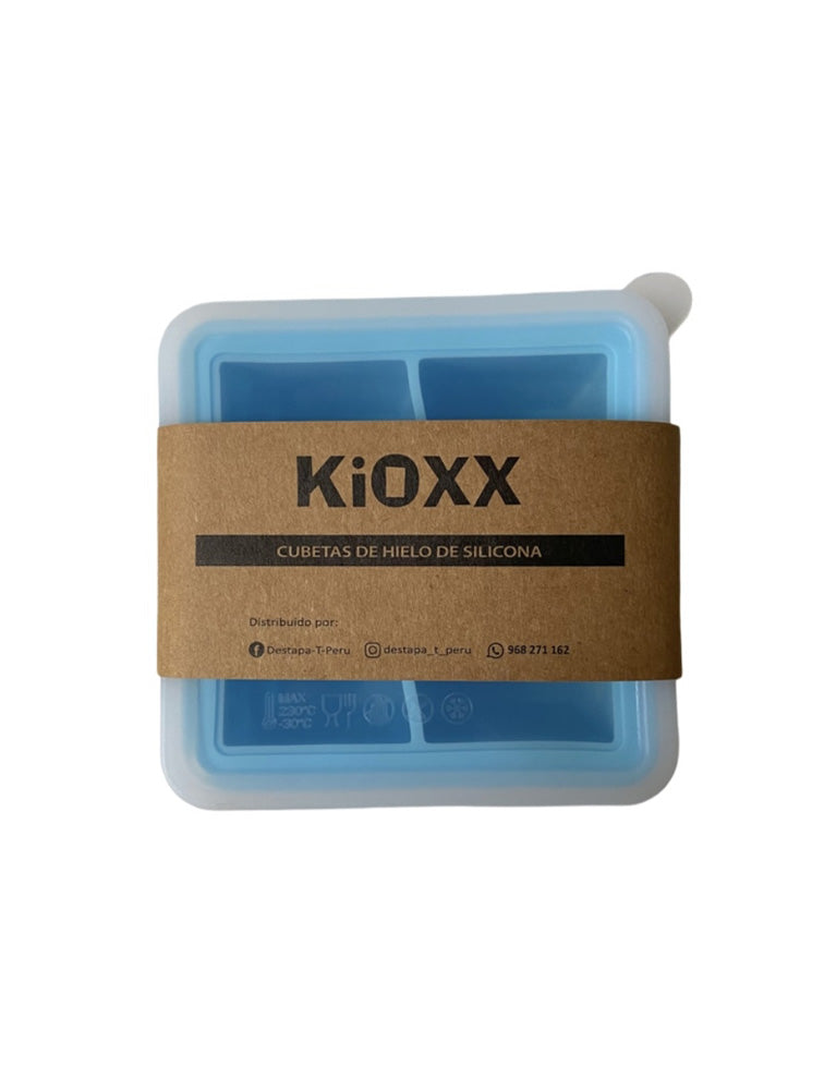 CUBETA DE HIELOS CELESTE 4 CAVIDADES KIOXX CXX002C