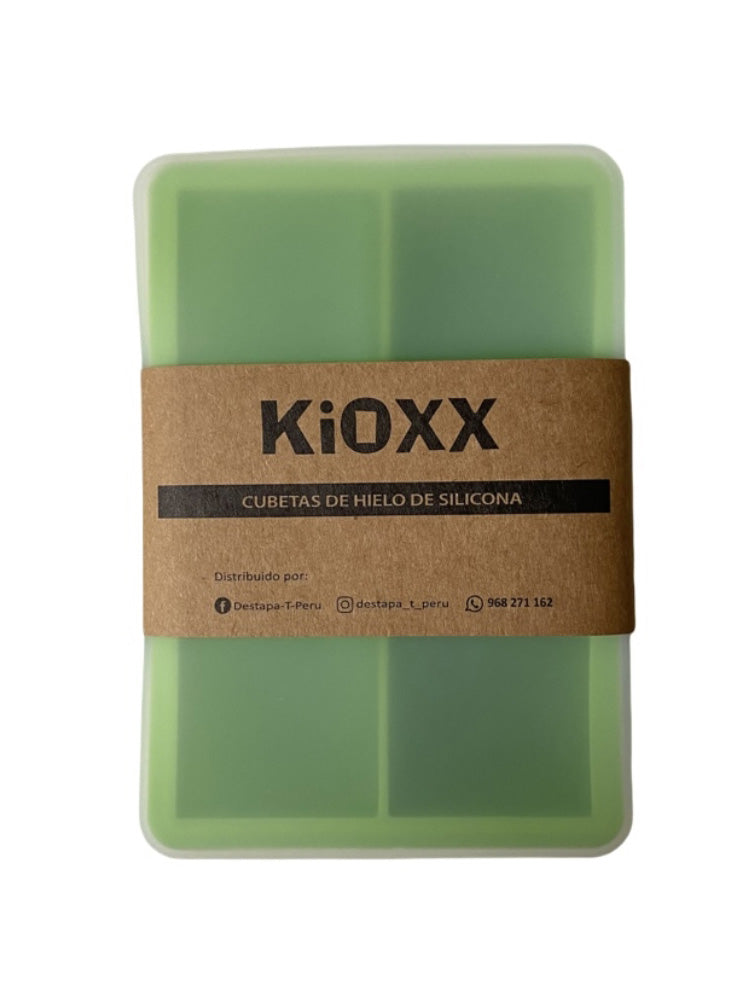 CUBETA DE HIELOS VERDE 6 CAVIDADES KIOXX CXX003V