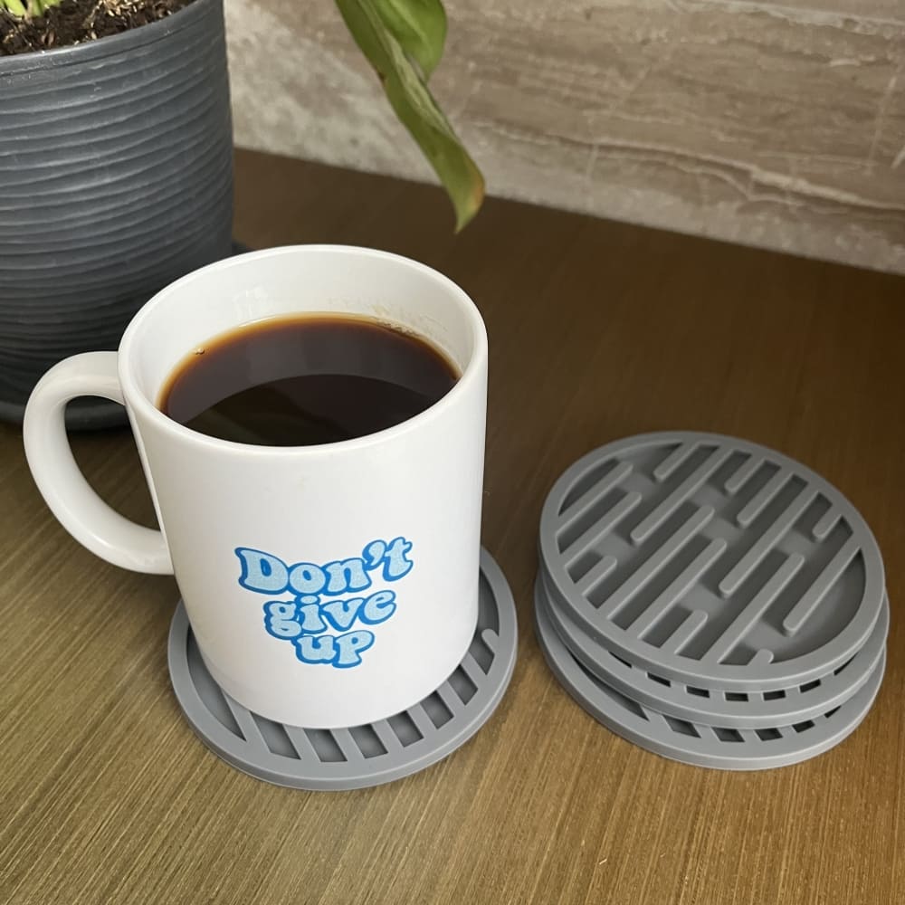 POSAVASOS SILICONA GRIS X4 KIOXX CXX009G