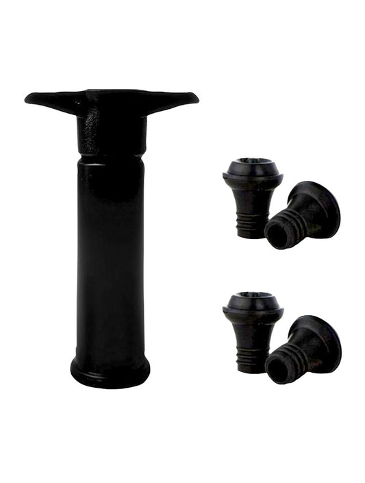 BOMBA DE VACIO PARA VINOS Y 4 TAPONES CXX012
