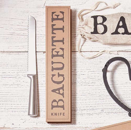 CUCHILLO PARA PAN BAGUETTE EN CAJA X8315