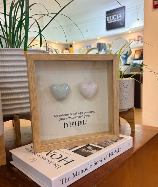 Cuadro TITI 21x21 MOM 2 CORAZONES CTI027
