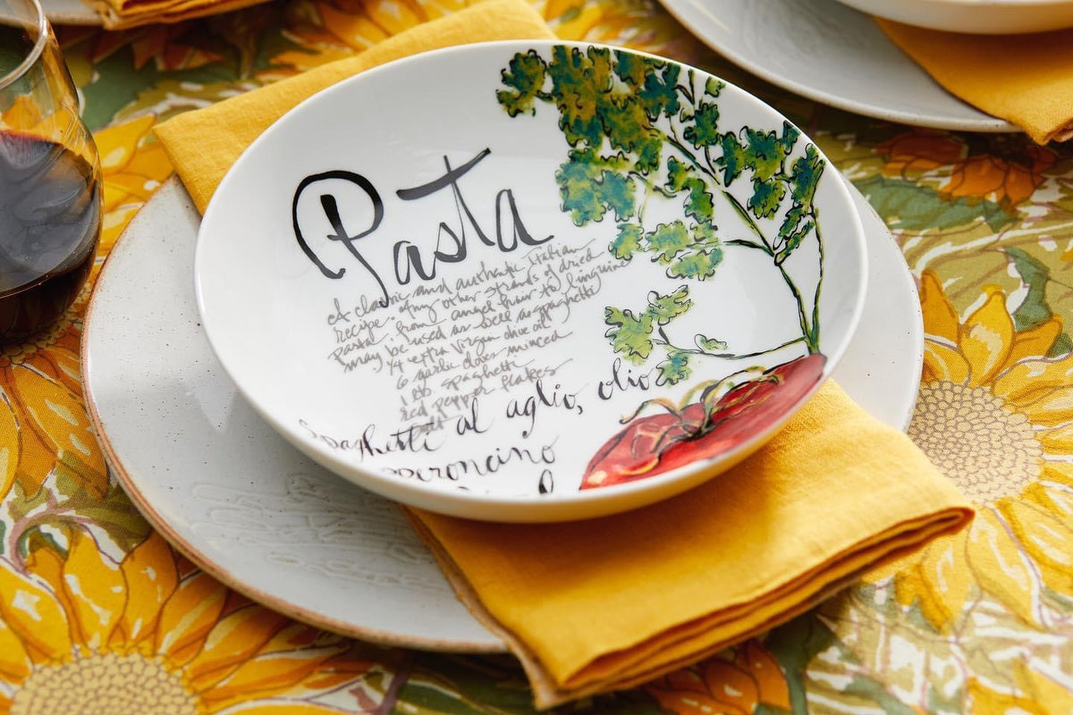 Bowls x4 Pasta Italiana porcelana X8302