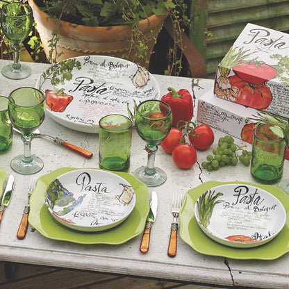 Bowls x4 Pasta Italiana porcelana X8302