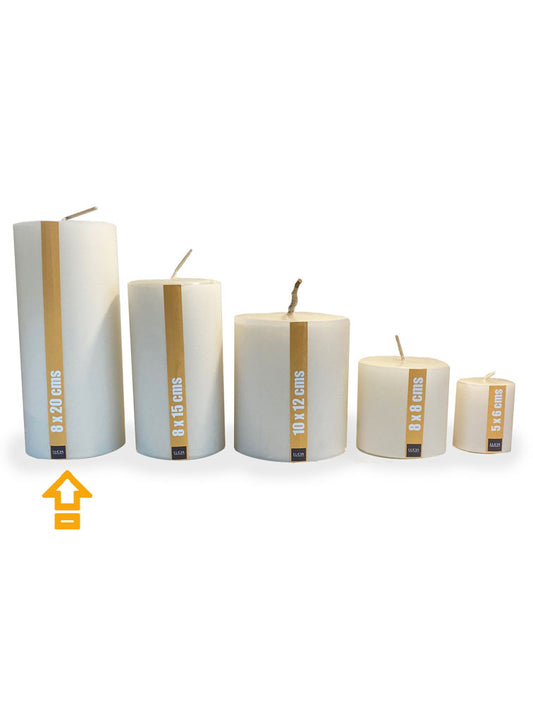 VELA BLANCA 8X20 CMS LC004