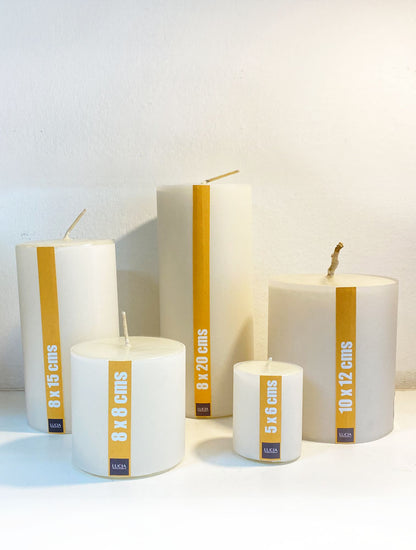 VELA BLANCA 8X20 CMS LC004