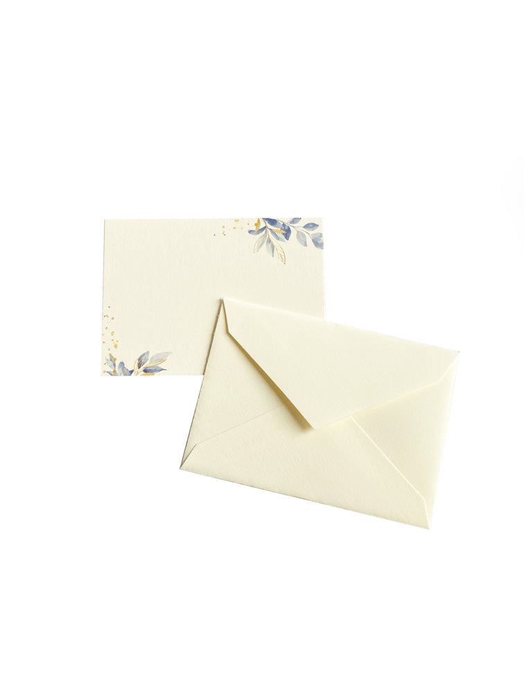 TARJETAS CON SOBRE MINI AZUL (SET DE 5) 9X6 CMS SLL004AZ