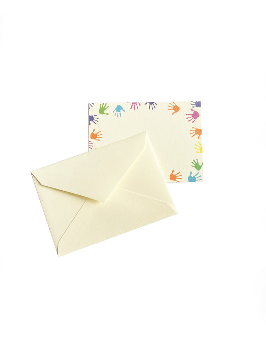 TARJETAS CON SOBRE MINI HANDS (SET DE 5) 9X6 CMS SLL004HA