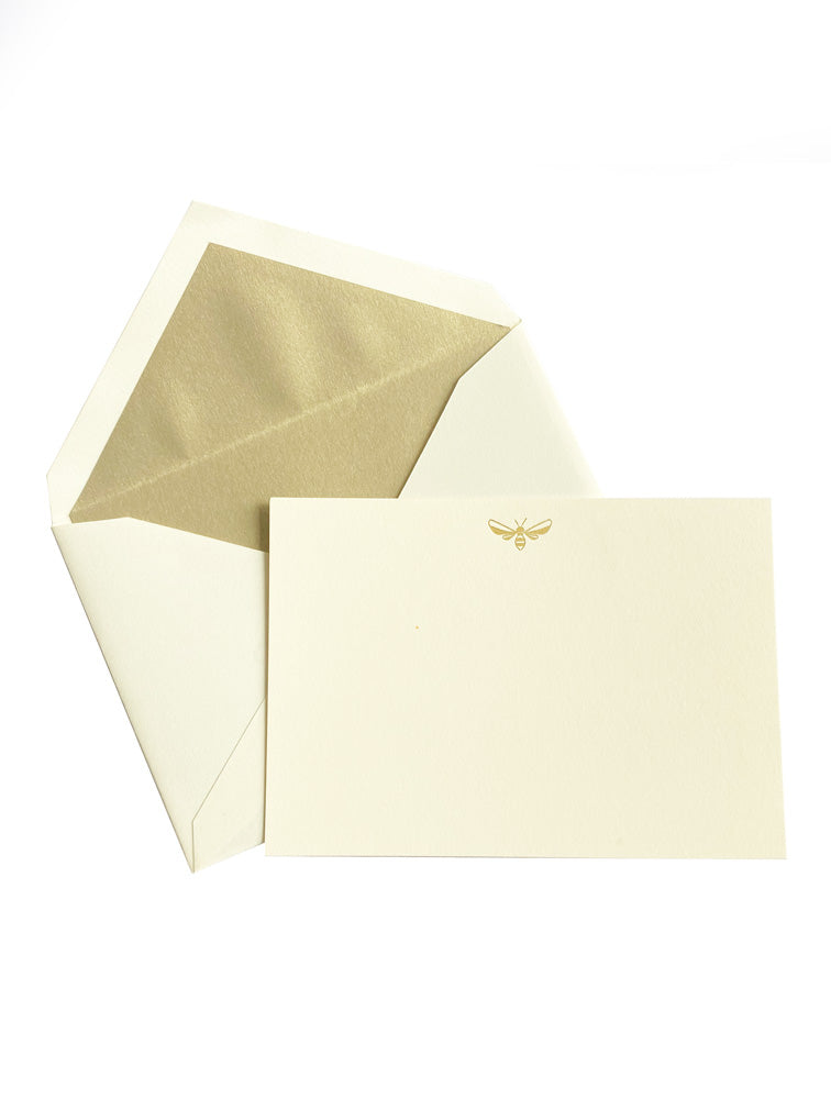 TARJETAS CON SOBRE CROWN ABEJA (SET DE 5) 13.5 X 9.5 CMS SLL005A