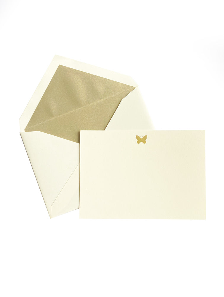 TARJETAS CON SOBRE CROWN MARIPOSA (SET DE 5) 13.5 X 9.5 CMS SLL005M