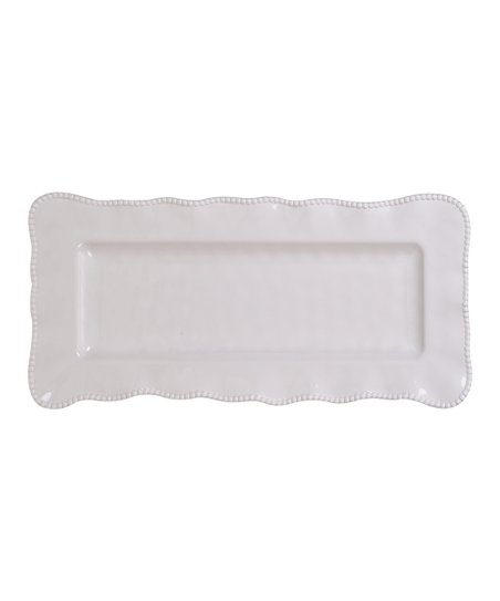 FUENTE RECTANGULAR PERLETTE CREAM MELAMINE 19" X4693