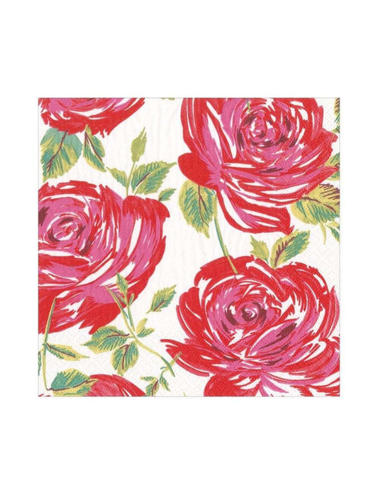 SERVILLETA CENA- BELLA ROSA RED X6927