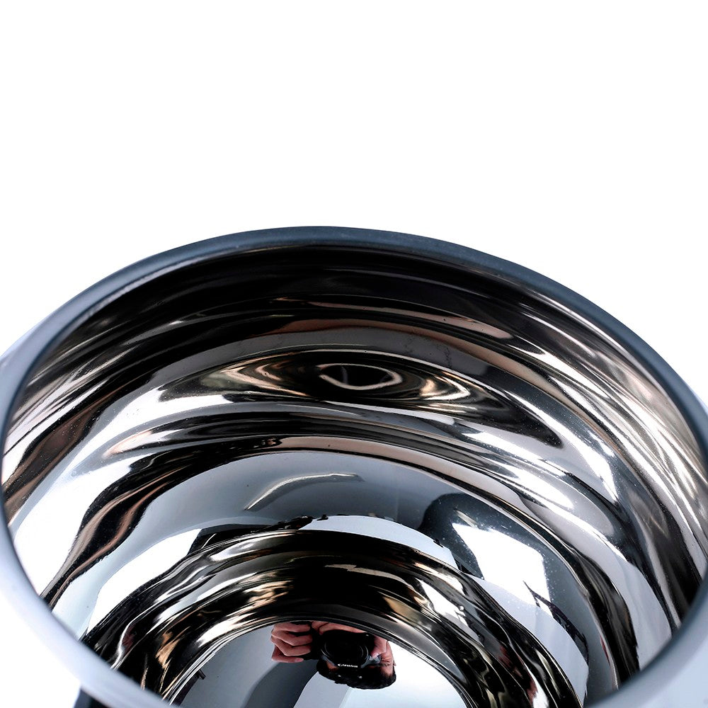 FLORERO BOMBA VIDRIO PLATEADO X6981