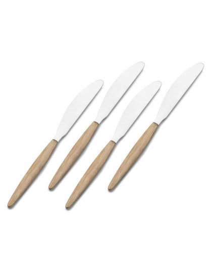SET 4 CUCHILLOS ACACIA CON ACERO X7067