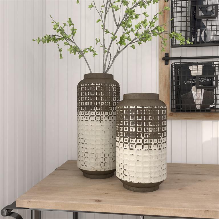 FLORERO DE METAL GRANDE X7190G