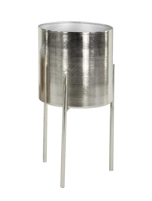 MACETERO DE METAL ALTO CON BASE GRANDE X7191G