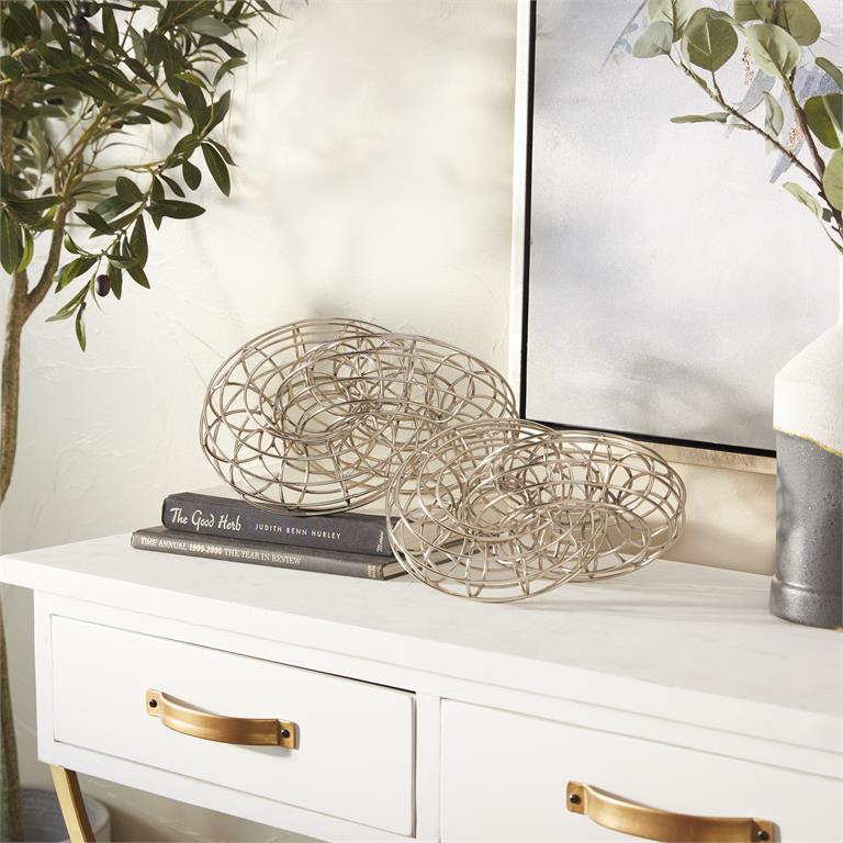 ESCULTURA NUDO DE METAL GRANDE X7209G