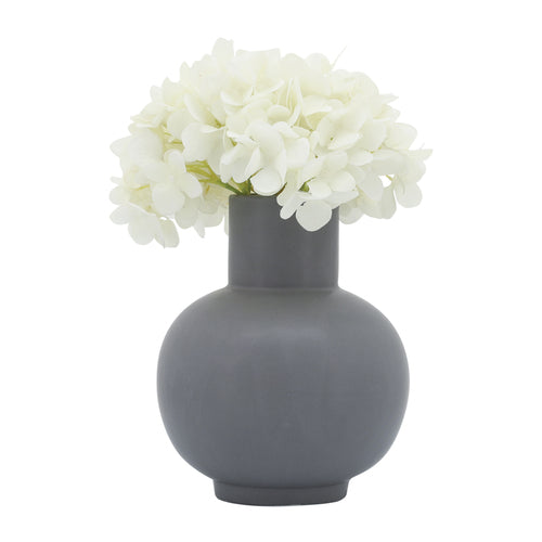 FLORERO GRIS DE CERAMICA X7263
